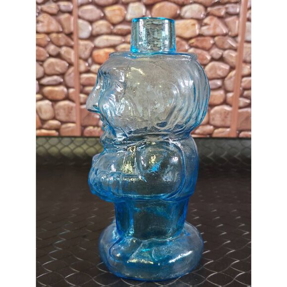 Vintage (70s) Tiara Indiana Glass Jolly Mountaineer Decanter Shot Glass - Picture 4 of 8